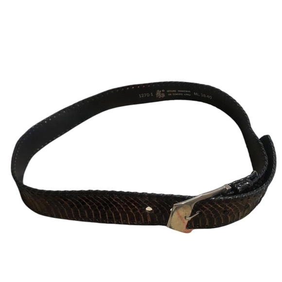 Other - Men's Genuine snakeskin on cowhide Lined Belt.
